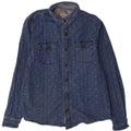Fat Face Mens Classic Fit Denim Shirt Medium Blue Floral Cotton