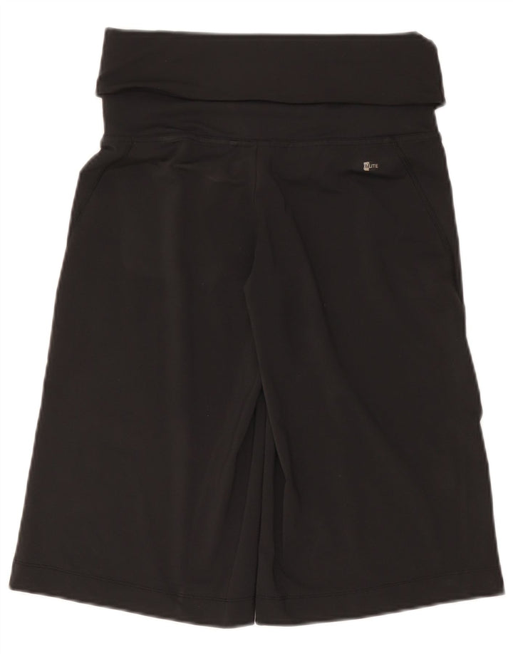 Adidas Womens Climalite Bermuda Sport Shorts UK 8 Small  Black Polyester