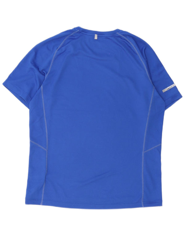 Nike Mens Dri Fit T-Shirt Top Large Blue Polyester