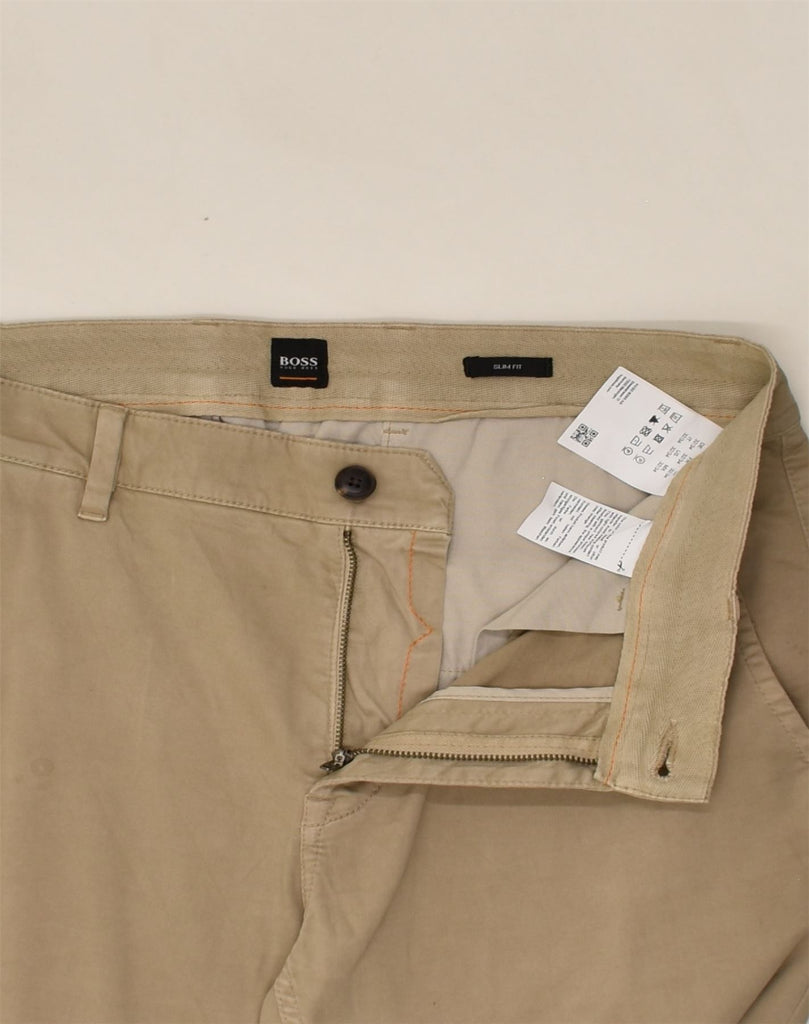 BANANA REPUBLIC Mens Slim Fit Chino Trousers W32 L34  Beige | Vintage Banana Republic | Thrift | Second-Hand Banana Republic | Used Clothing | Messina Hembry 