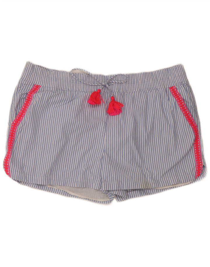 Vineyard Vines Womens Shorts XL W38  Blue Striped Cotton