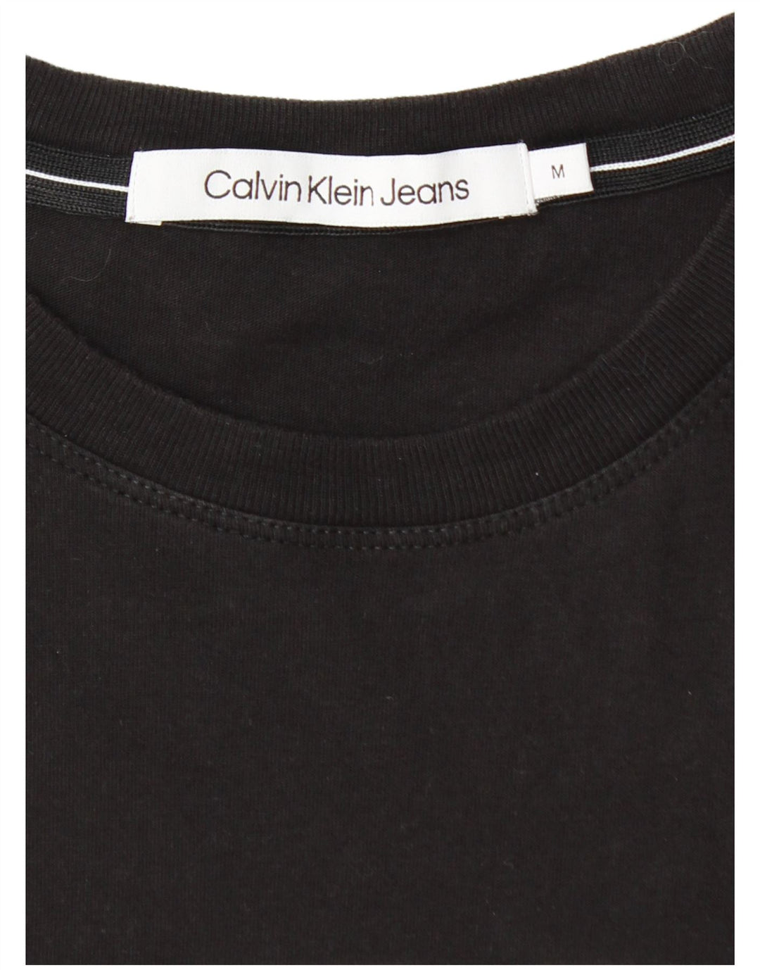 CALVIN KLEIN JEANS Mens Graphic T-Shirt Top Medium Black