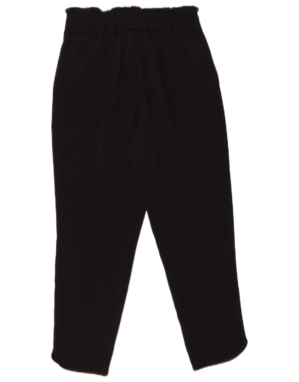 Zara Womens Trafaluc Tapered Casual Trousers XS W24 L25 Black