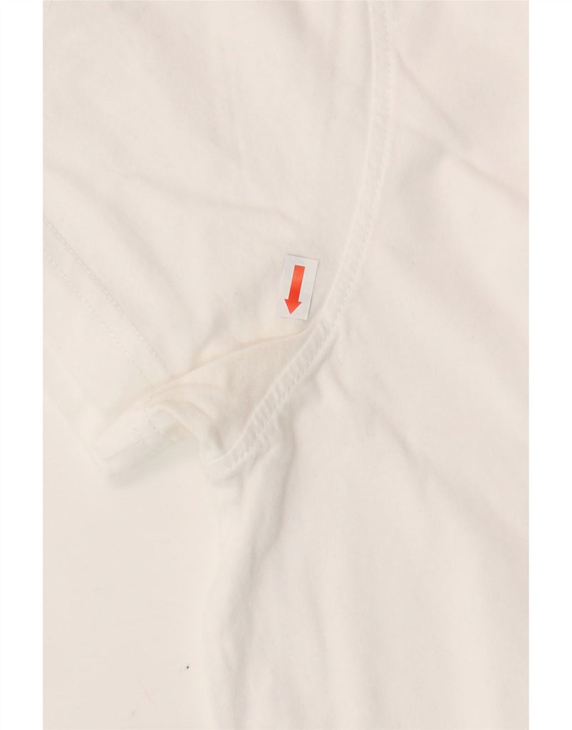 TOMMY HILFIGER Mens T-Shirt Top Medium White Cotton Vintage Tommy Hilfiger and Second-Hand Tommy Hilfiger from Messina Hembry 