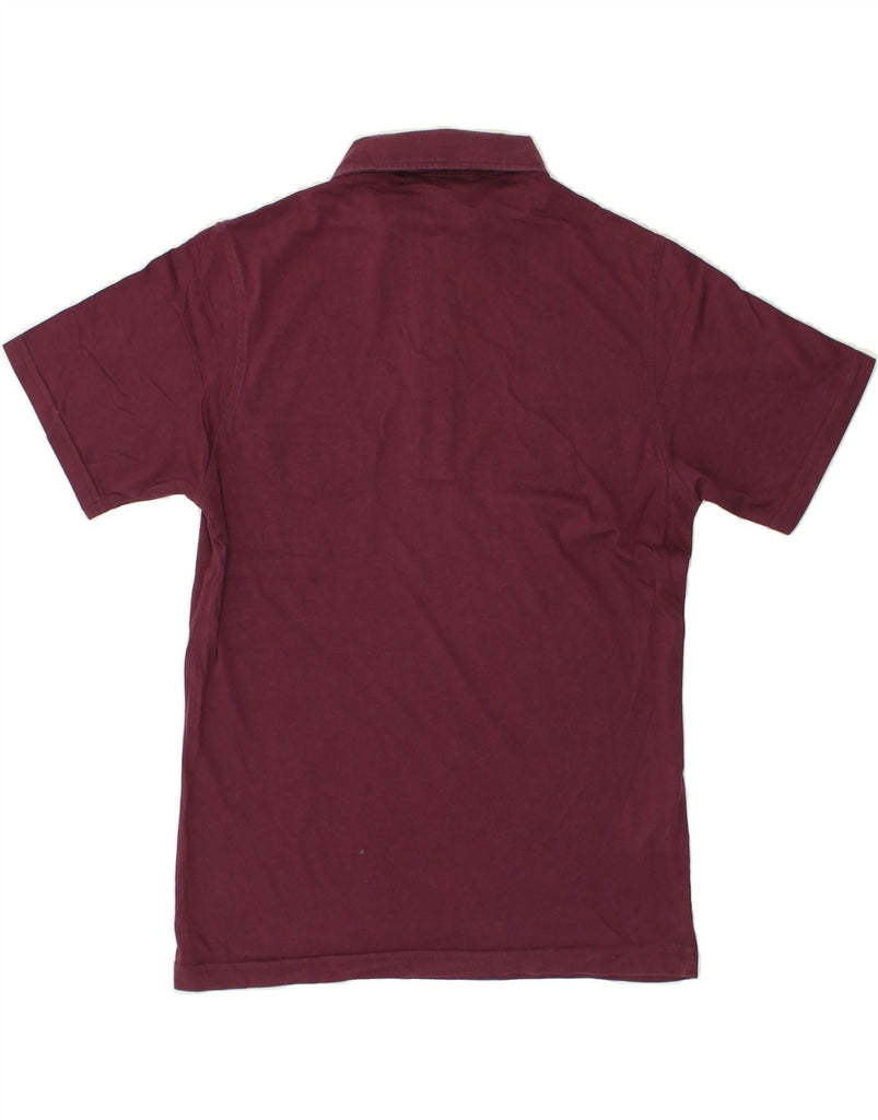 PENGUIN Mens Slim Fit Polo Shirt Medium Maroon Cotton | Vintage Penguin | Thrift | Second-Hand Penguin | Used Clothing | Messina Hembry 