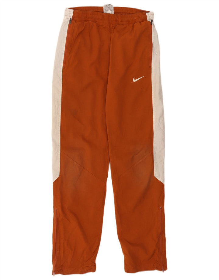 Nike Mens Tracksuit Trousers Small  Brown Colourblock Polyester