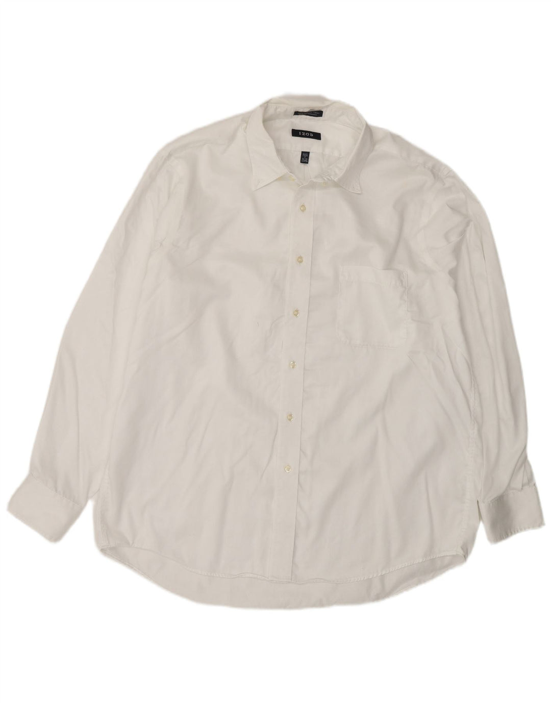 Izod Mens Shirt Size 17 XL White Cotton