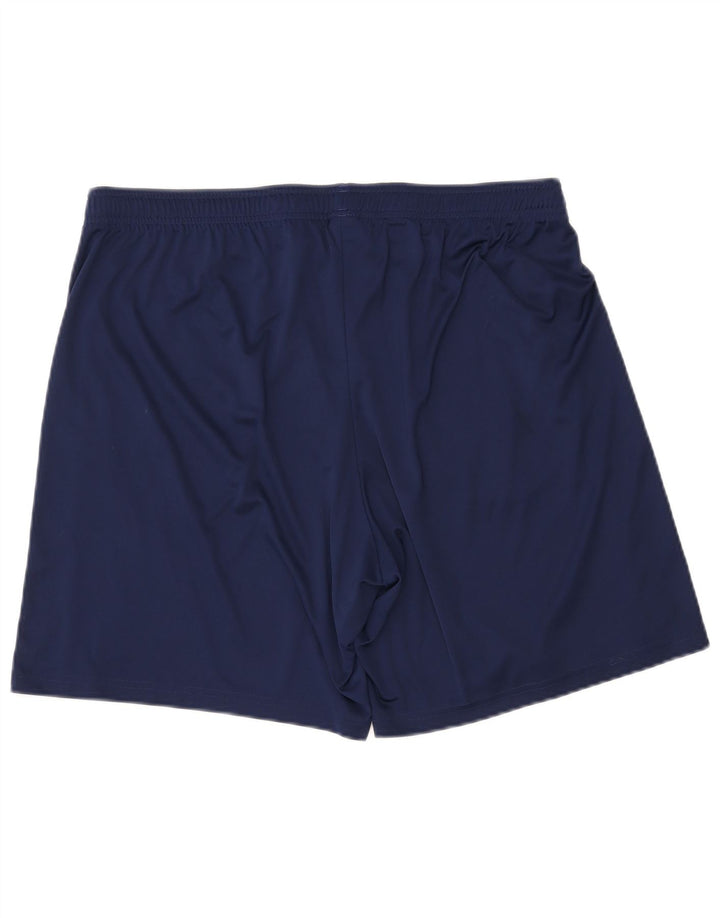 ADIDAS Mens Climalite Sport Shorts 2XL Navy Blue Polyester