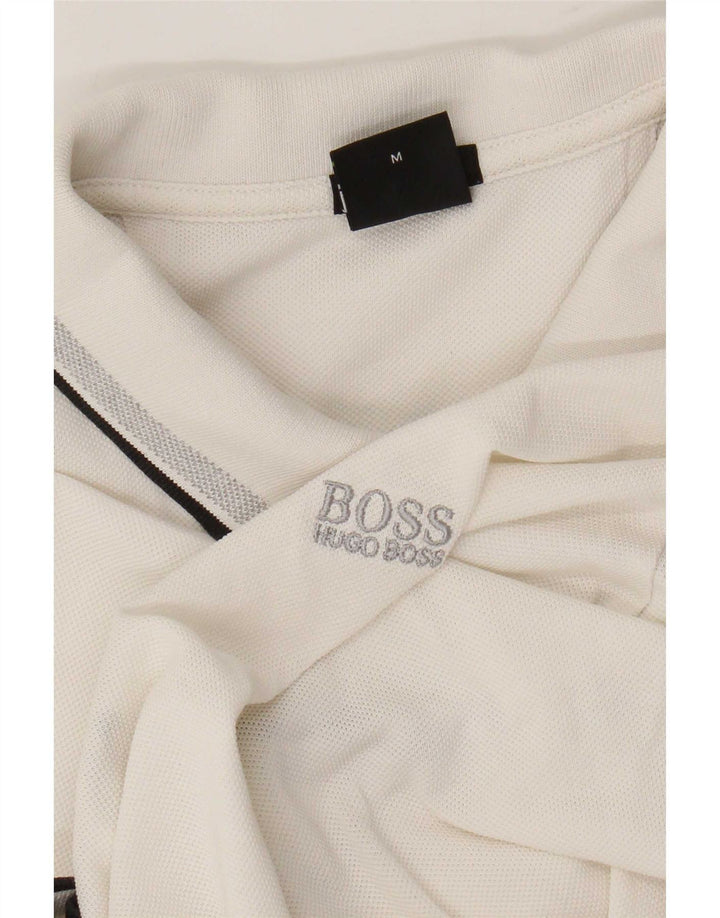Hugo Boss Mens Polo Shirt Medium White