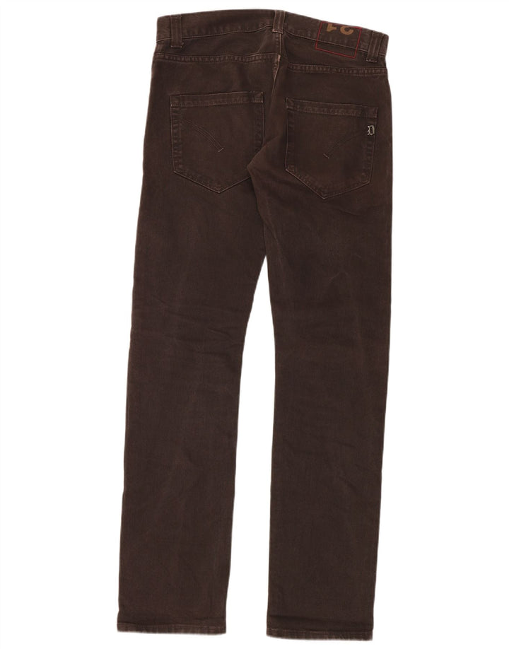 Dondup Mens Slim Jeans W31 L34 Brown Cotton