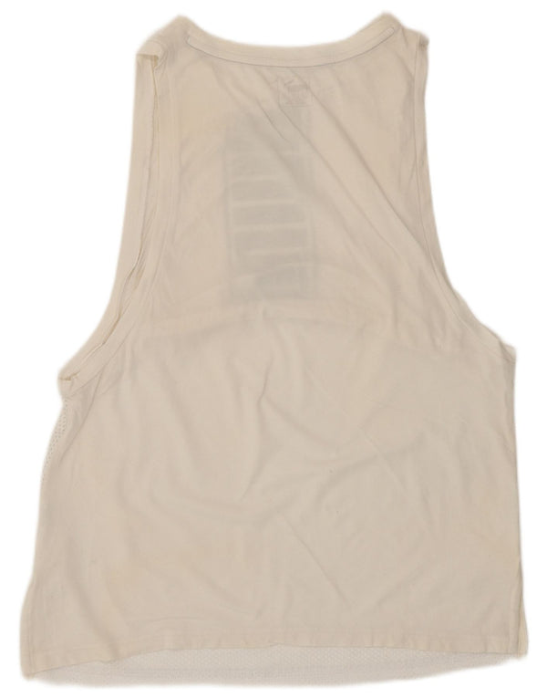 Puma Womens Graphic Vest Top UK 12 Medium White