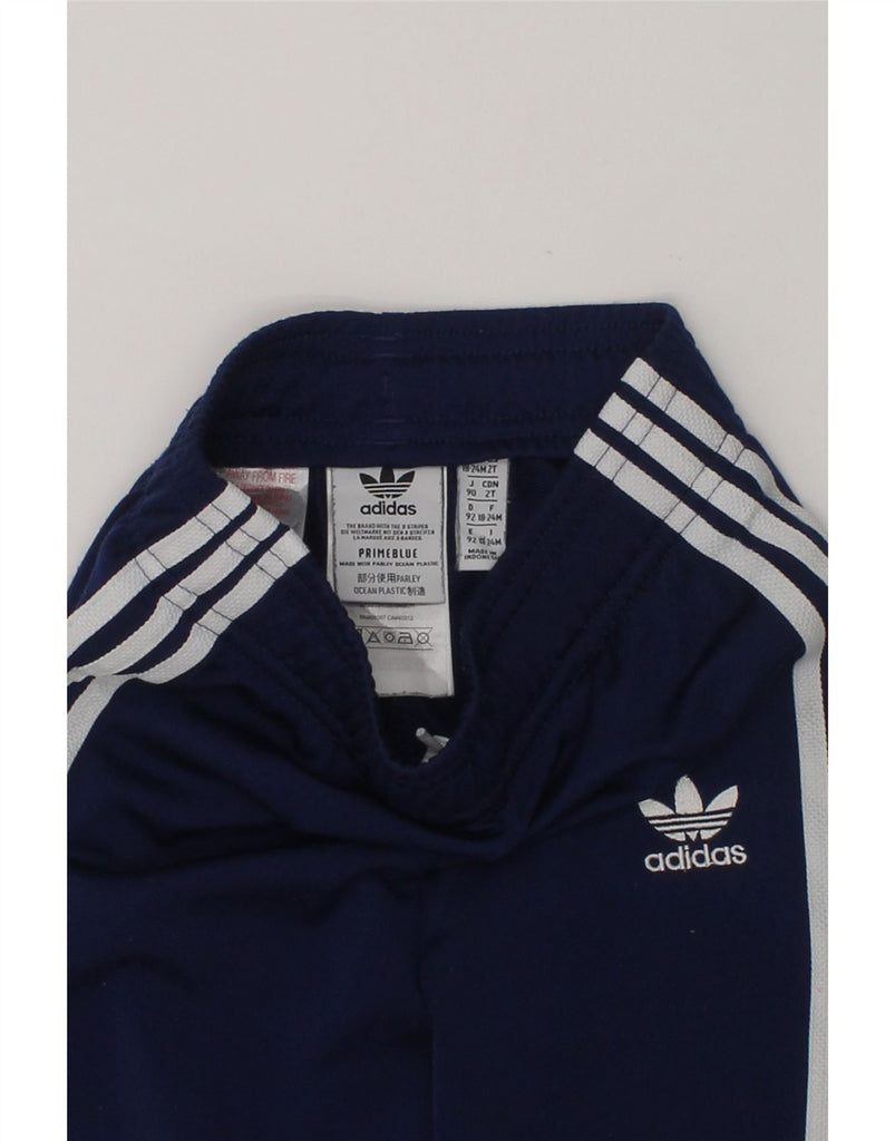 ADIDAS Baby Boys Joggers Tracksuit Trousers 18-24 Months Navy Blue | Vintage Adidas | Thrift | Second-Hand Adidas | Used Clothing | Messina Hembry 