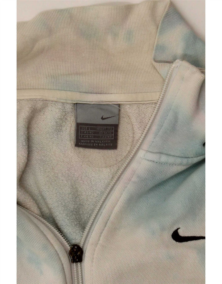 Nike Womens Tracksuit Top Jacket UK 16 Large Multicoloured Tie Dye