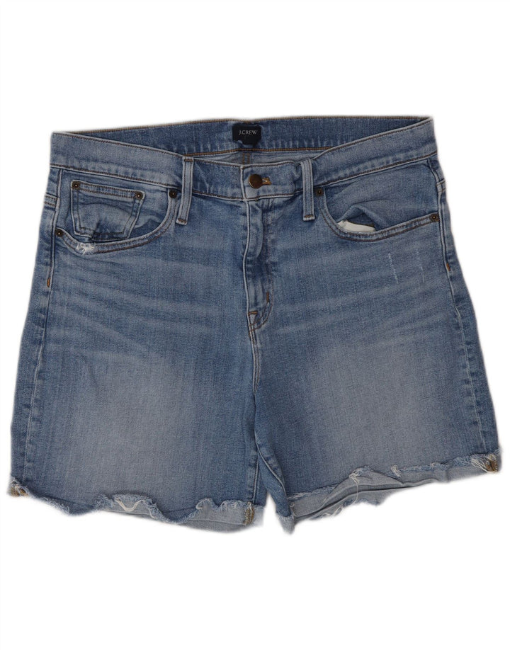 J. Crew Womens Denim Shorts W32 Large Blue