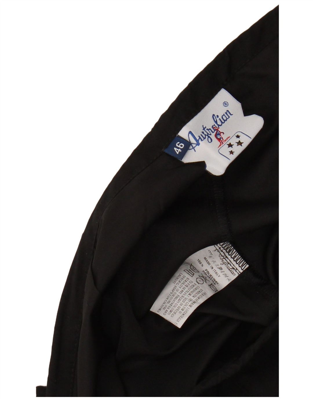 AUSTRALIAN L'ALPINA Womens Tracksuit Trousers IT 46 Large  Black Polyester