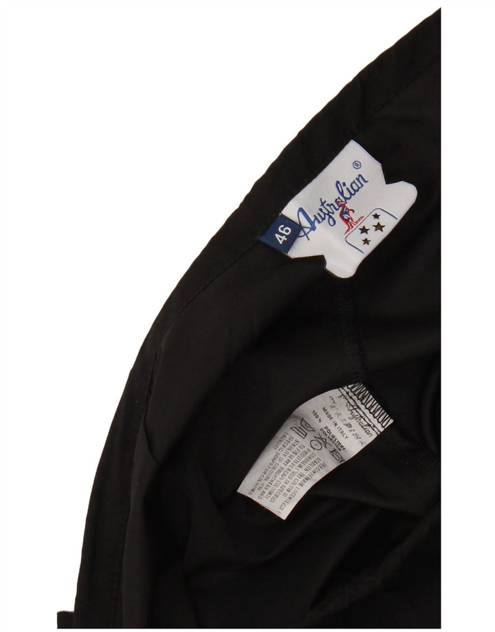 AUSTRALIAN L'ALPINA Womens Tracksuit Trousers IT 46 Large  Black Polyester