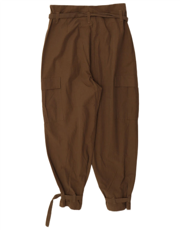 Zara Womens Pegged Cargo Trousers Medium W28 L26 Khaki Polyester