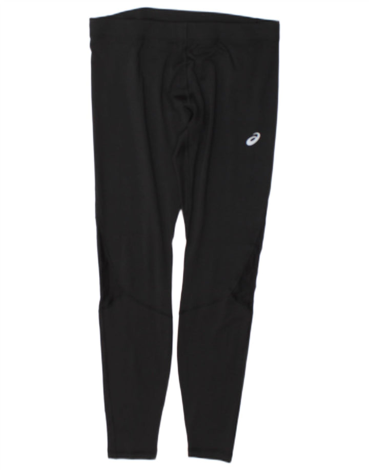 Asics Womens Leggings UK 14 Medium Black Polyester