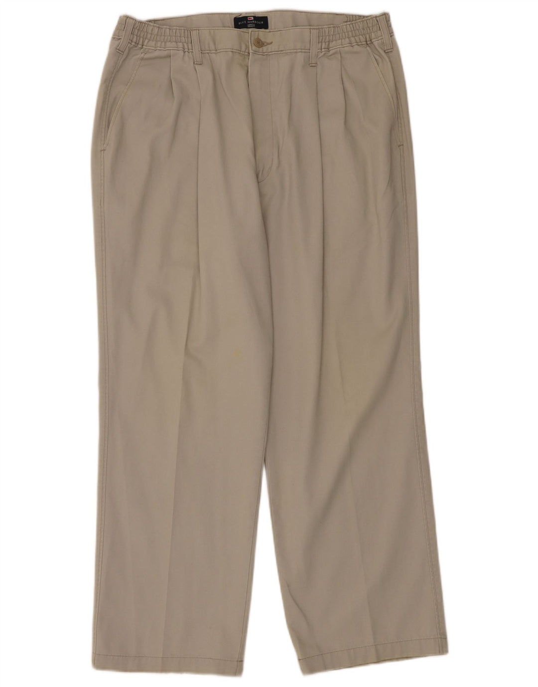 Marks & Spencer Mens Blue Harbour Pegged Chino Trousers W38 L29 Beige
