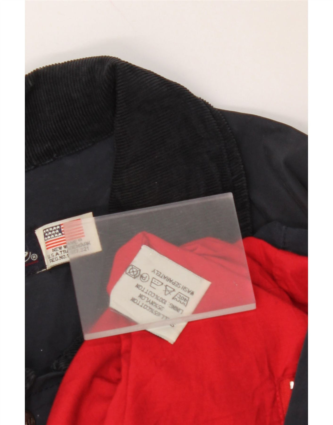 VINTAGE Mens Windbreaker Jacket UK 44 2XL Navy Blue Cotton