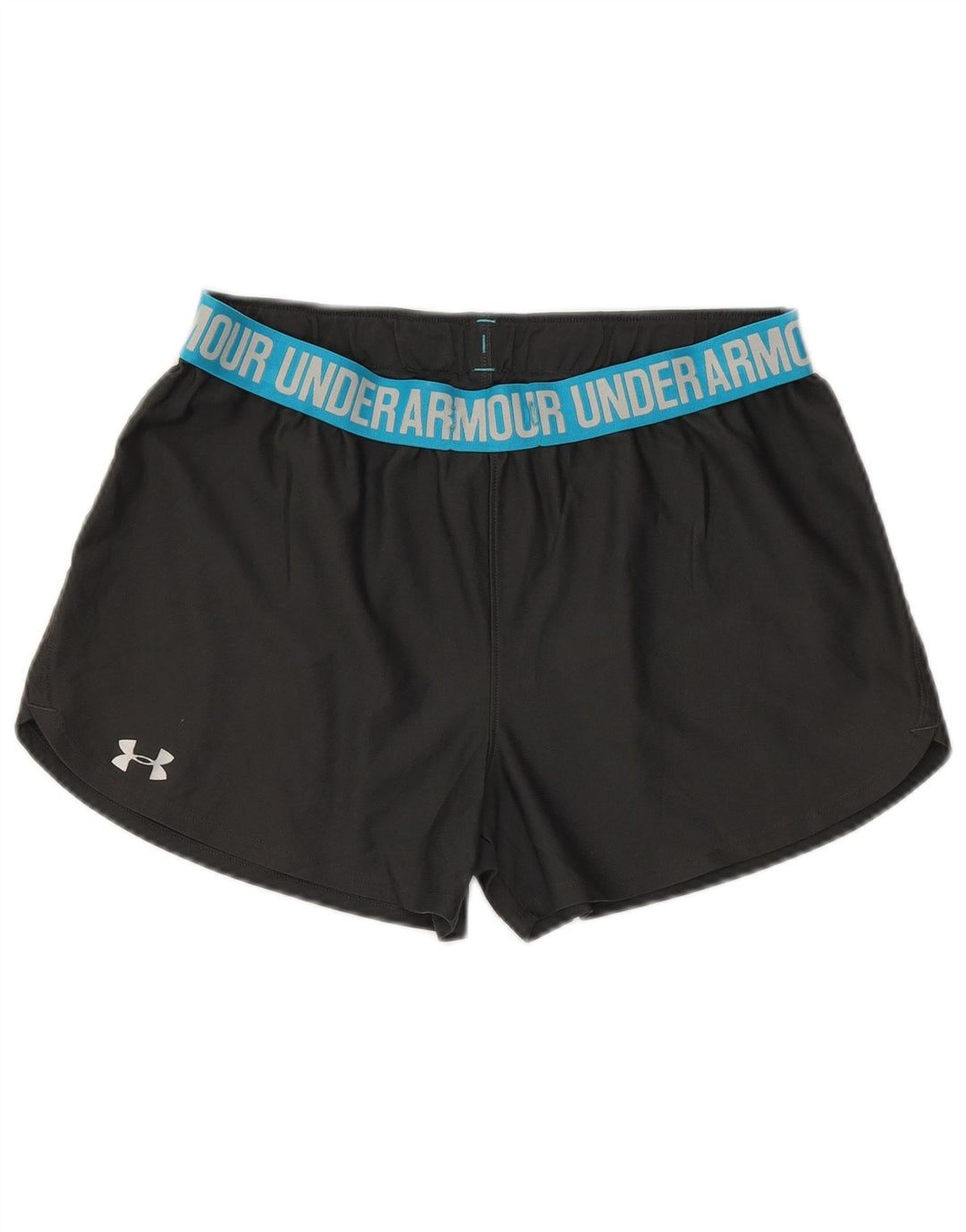 UNDER ARMOUR Womens Graphic Sport Shorts UK 14 Medium  Black Colourblock