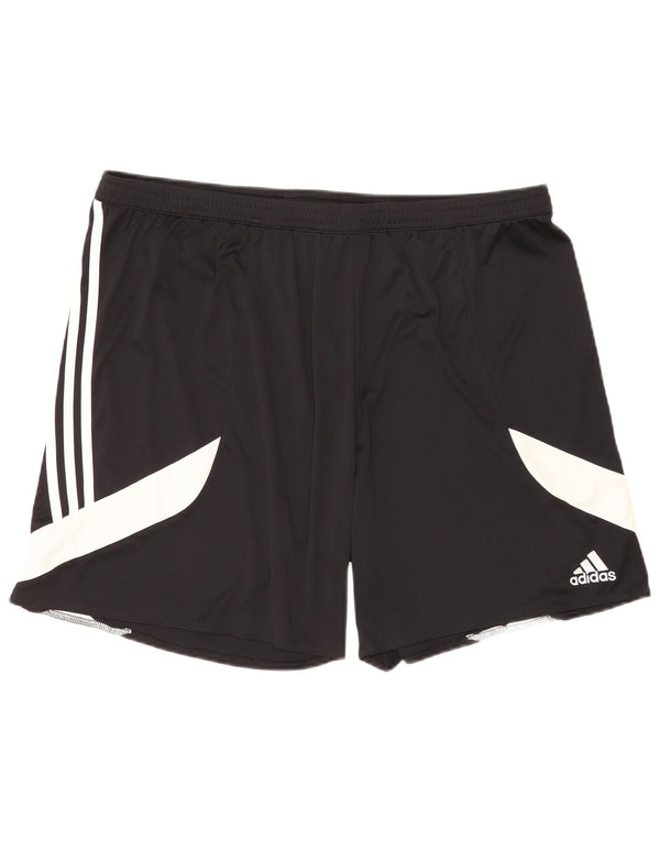 Adidas Mens Climalite Sport Shorts 2XL Black Colourblock Polyester