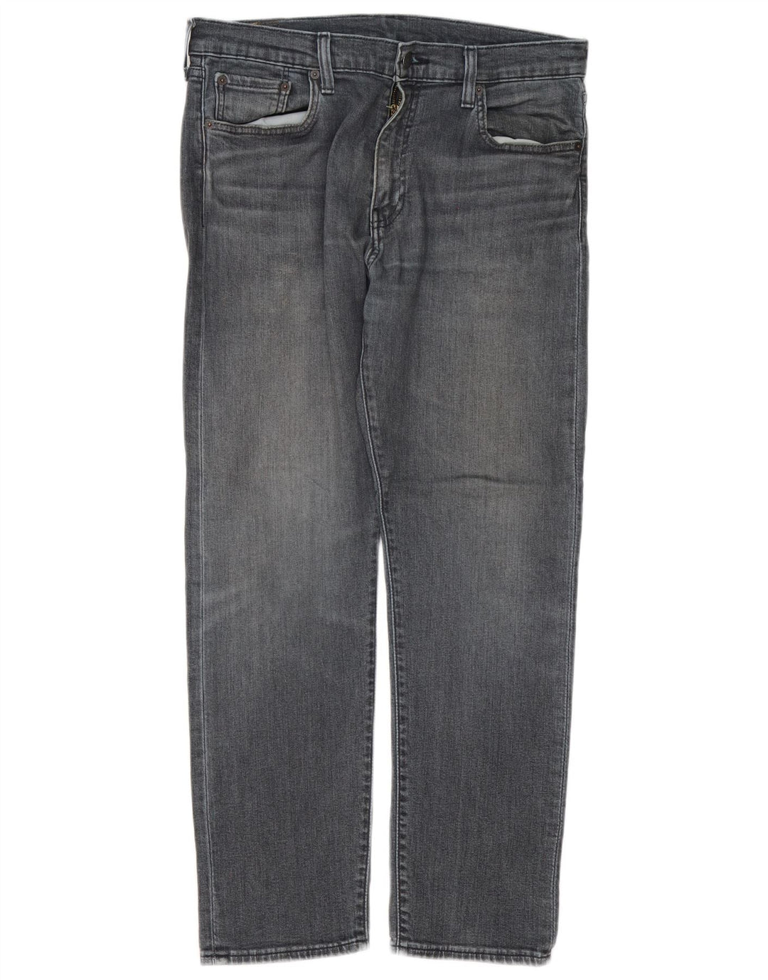 Levi's Mens 502 Tapered Jeans W33 L30 Grey Cotton