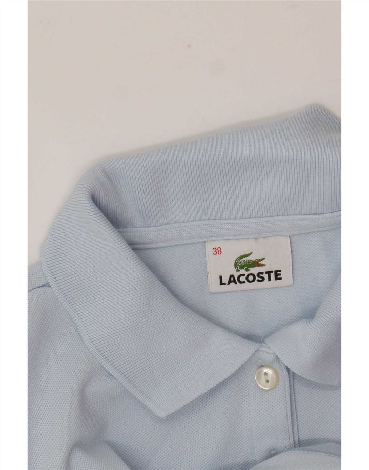 Lacoste Womens Polo Shirt Size 38 Medium Blue