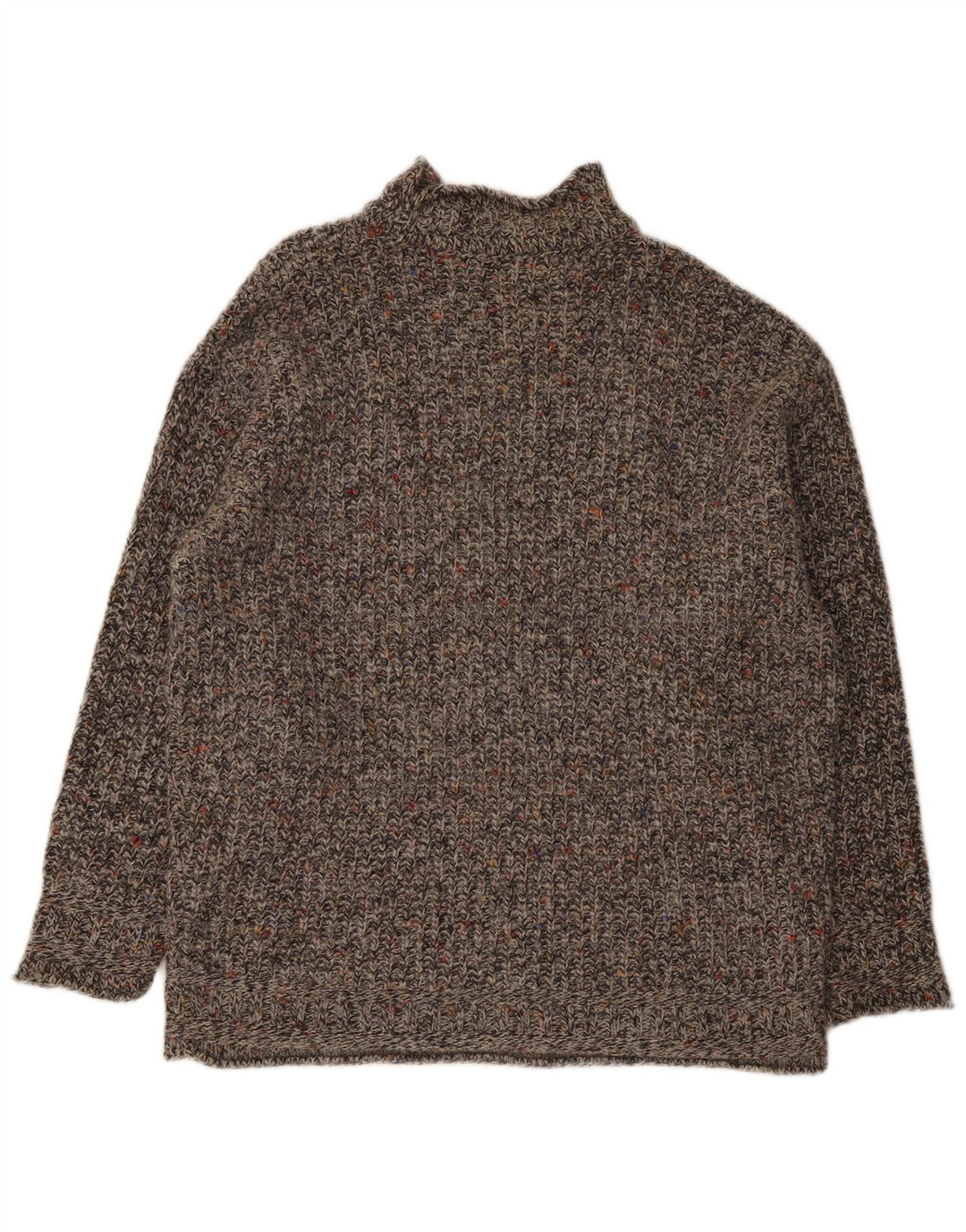 S. Moritz Mens Turtle Neck Jumper Sweater XL Grey Flecked