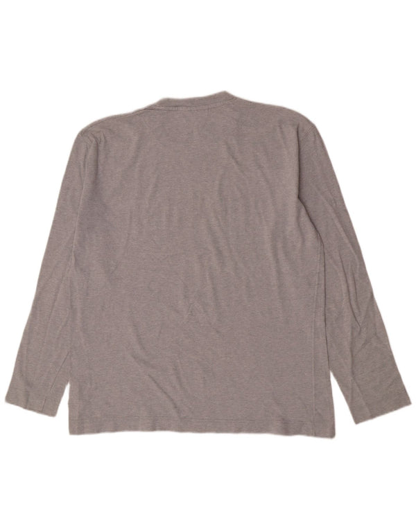 Dockers Mens Graphic Top Long Sleeve XL Grey Cotton