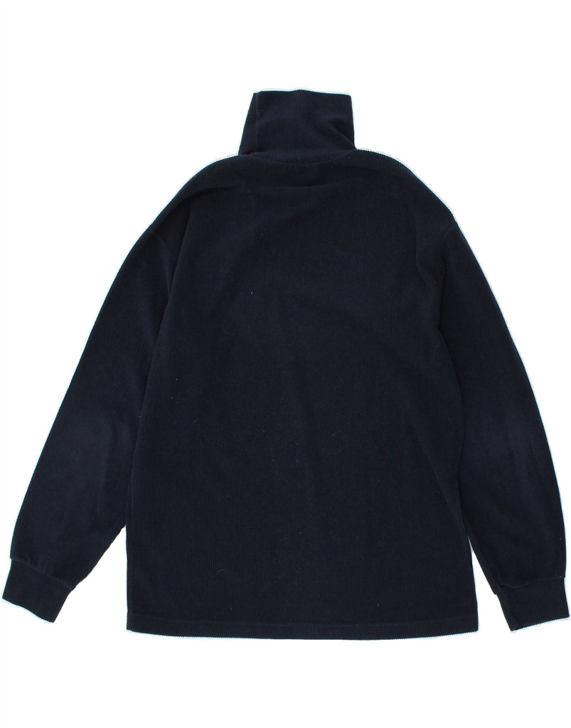 FILA Womens Roll Neck Fleece Jumper IT 46 Large Navy Blue Polyester | Vintage Fila | Thrift | Second-Hand Fila | Used Clothing | Messina Hembry 