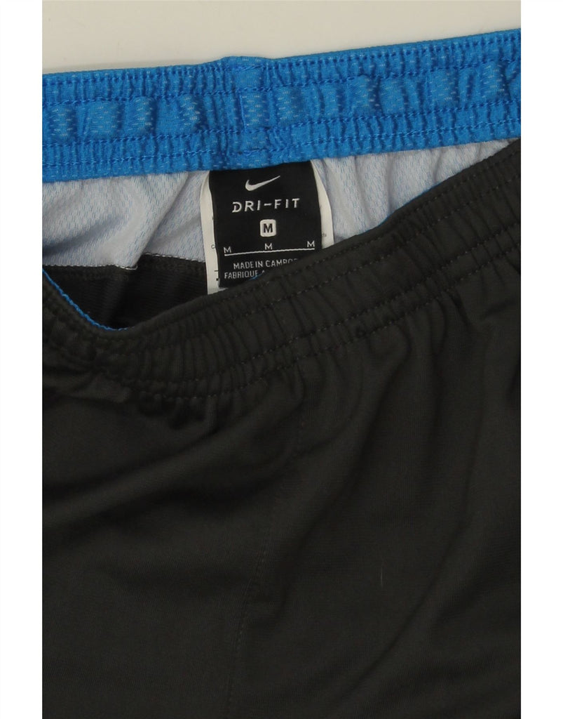 NIKE Mens Dri Fit Tracksuit Trousers Medium Black Colourblock Polyester Vintage Nike and Second-Hand Nike from Messina Hembry 