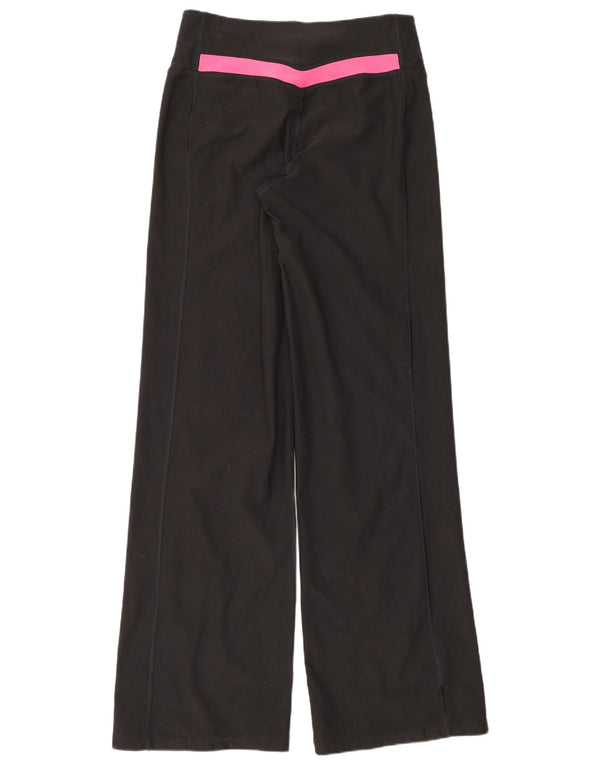 Nike Womens Dri Fit Tracksuit Trousers UK 10 Small Black Colourblock