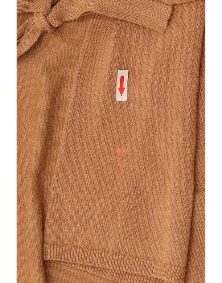 Zara Womens Cardigan Sweater UK 12 Medium Beige Viscose