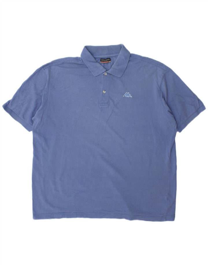 Kappa Mens Polo Shirt 2XL Blue Cotton