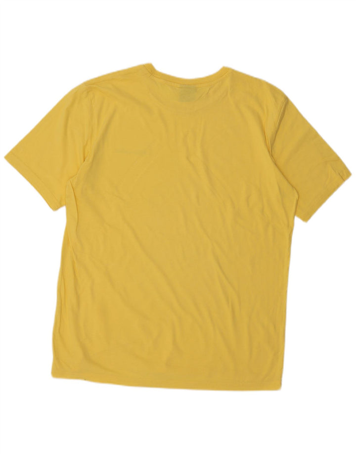 Champion Mens T-Shirt Top Large Yellow