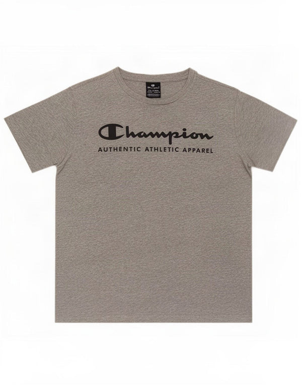 Champion Boys Graphic T-Shirt Top 15-16 Years 2XL Grey Cotton