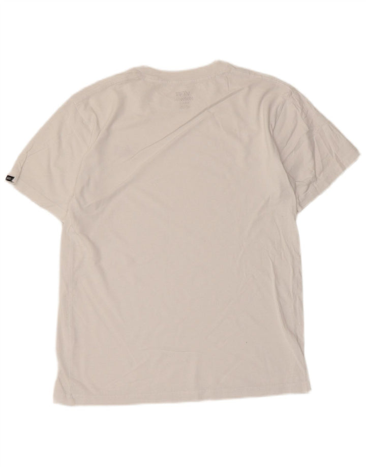 Vans Mens T-Shirt Top Small White Cotton