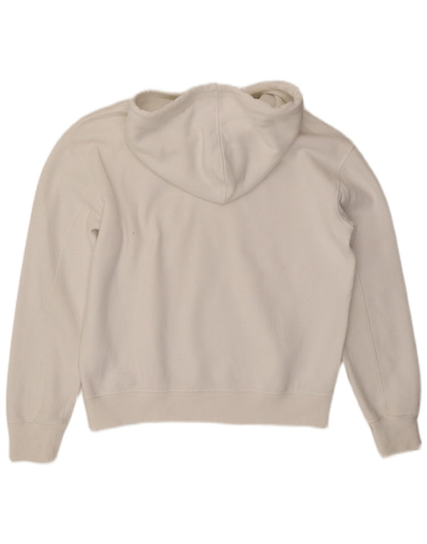 Calvin Klein Jeans Womens Hoodie Jumper UK 16 Large White Cotton