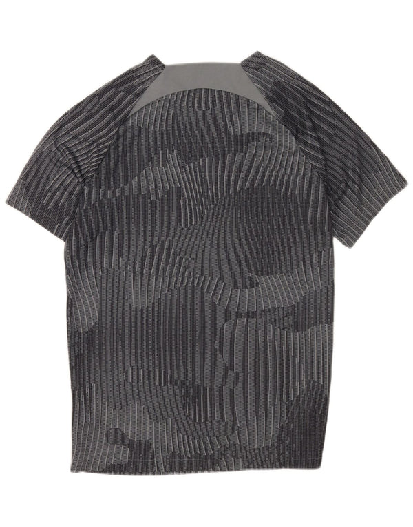 Nike Mens Dri Fit T-Shirt Top Large Grey Geometric Polyester Sports
