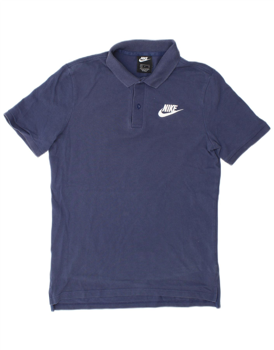 Nike Mens Polo Shirt Small Navy Blue Cotton