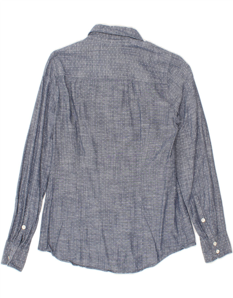 J. CREW Womens Shirt US 6 Medium Grey Polka Dot Vintage J. Crew and Second-Hand J. Crew from Messina Hembry 