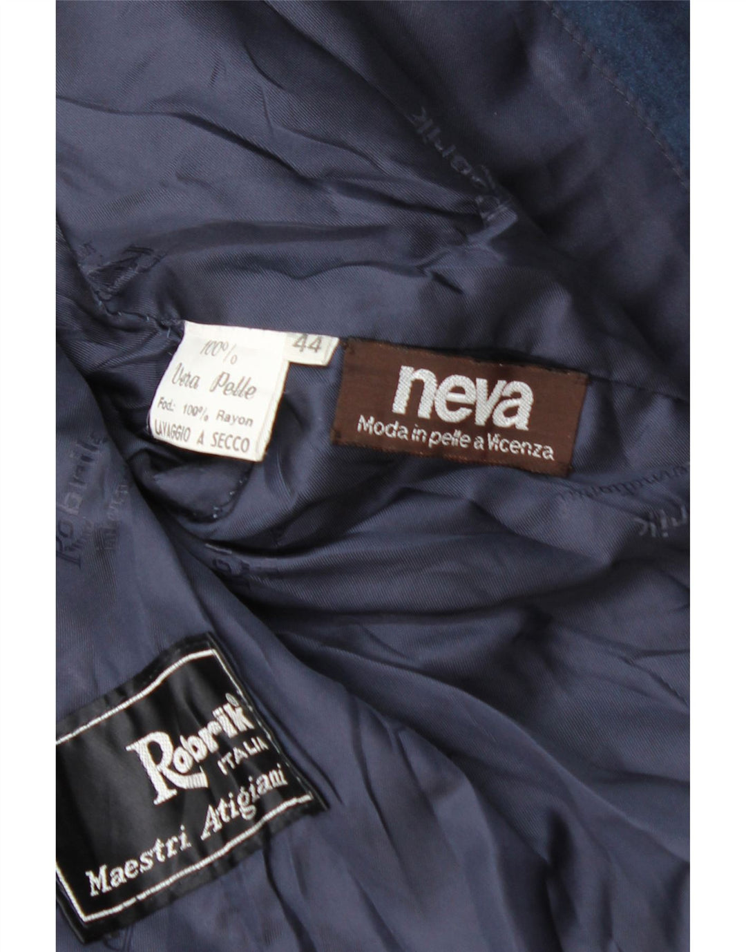 Robrik Womens Suede 2 Piece Skirt Set IT 44 Medium W30  Navy Blue Leather