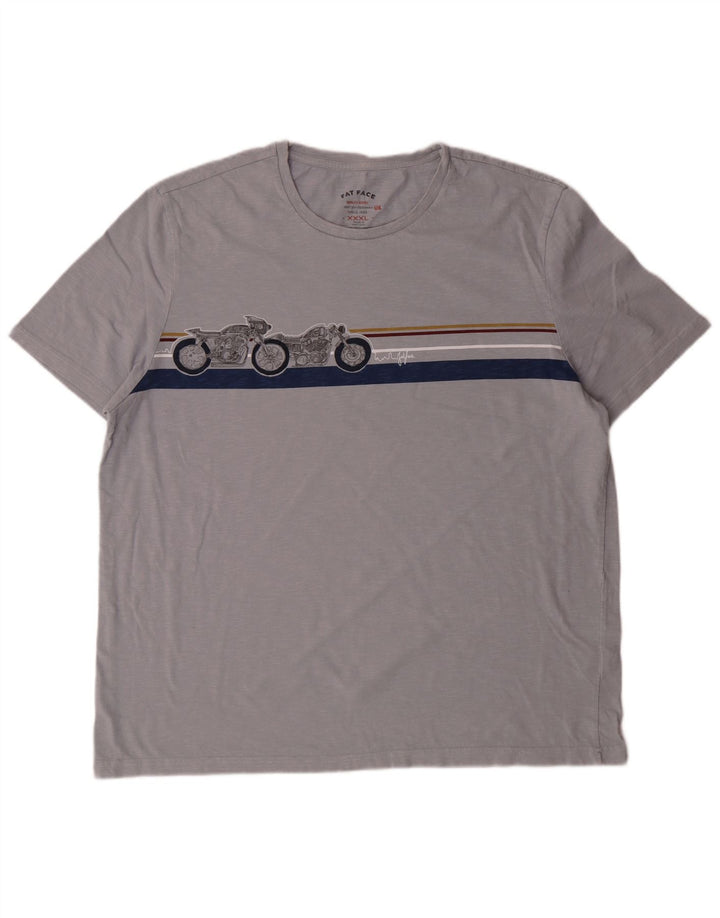 Fat Face Womens Graphic T-Shirt Top 3XL Grey Cotton Motorcycle
