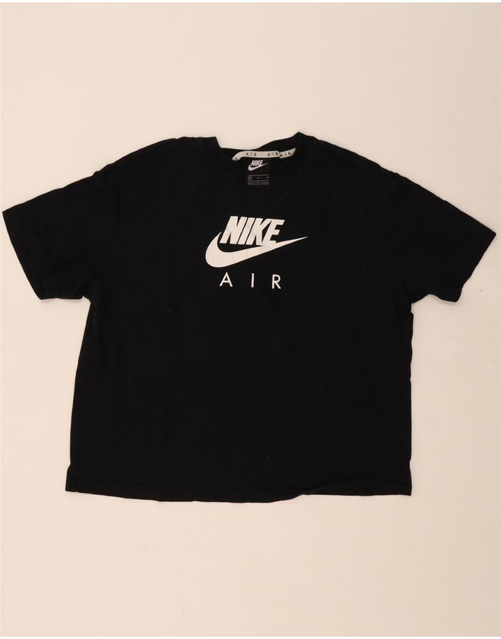 NIKE Womens Graphic T-Shirt Top UK 14 Medium Black Cotton Vintage Nike and Second-Hand Nike from Messina Hembry 