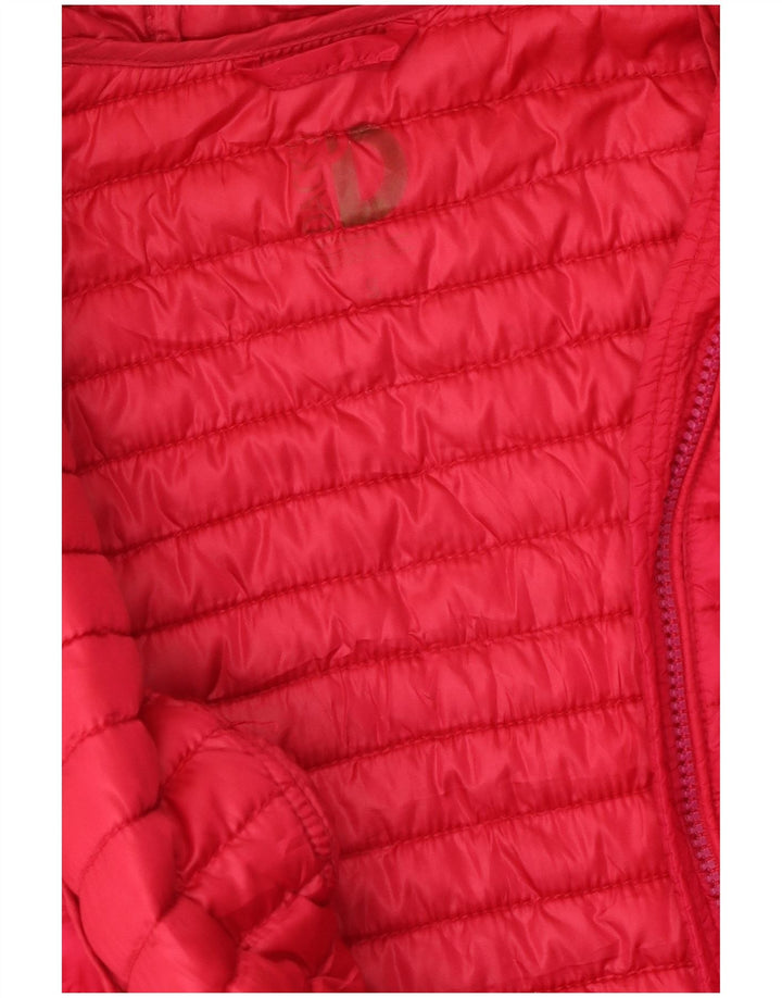 Dack's Womens Hooded Padded Jacket UK 10 Small Pink