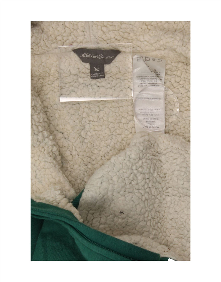 EDDIE BAUER Boys Zip Hoodie Sweater 10-11 Years Medium Green Vintage Eddie Bauer and Second-Hand Eddie Bauer from Messina Hembry 
