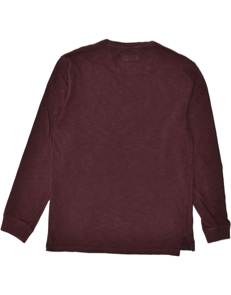 FAT FACE Mens Top Long Sleeve Medium Burgundy Cotton | Vintage Fat Face | Thrift | Second-Hand Fat Face | Used Clothing | Messina Hembry 