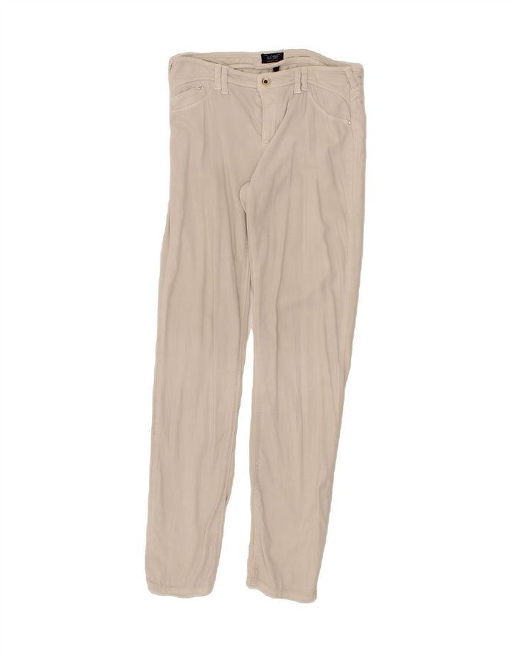 ARMANI Womens Slim Casual Trousers W26 L30  Beige Vintage Armani and Second-Hand Armani from Messina Hembry 