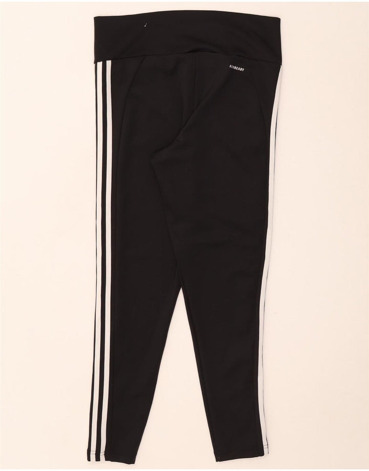 Adidas Womens Aeroready Leggings UK 16/18 Large Black Polyester